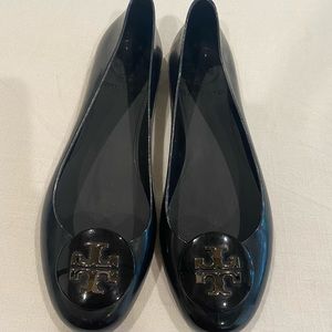 Tory Burch NWOT Jelly Black Flats